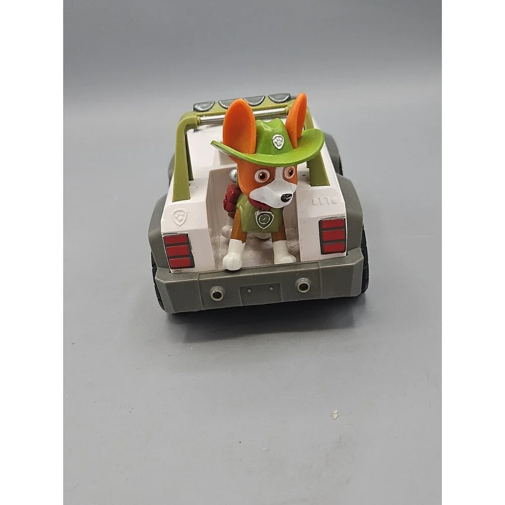 Paw Patrol Tracker with Jungle Cruiser Jeep Vehicle Figure Lot